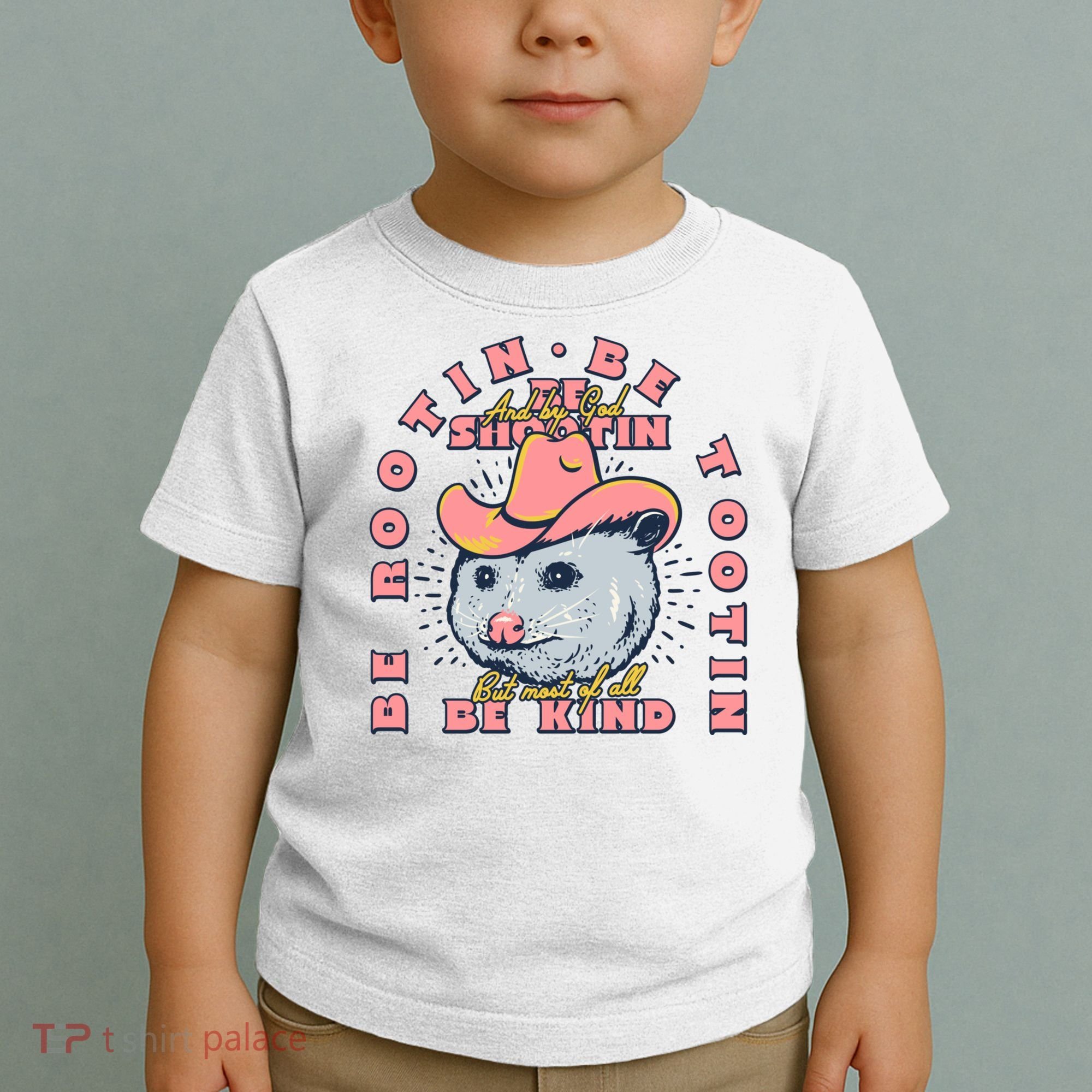 Rootin Tootin Cowboy Advice | Poss Possum Opossum Toddler T-Shirt