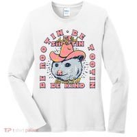 Rootin Tootin Cowboy Advice | Poss Possum Opossum Women's Long Sleeve Shirt thumb 0