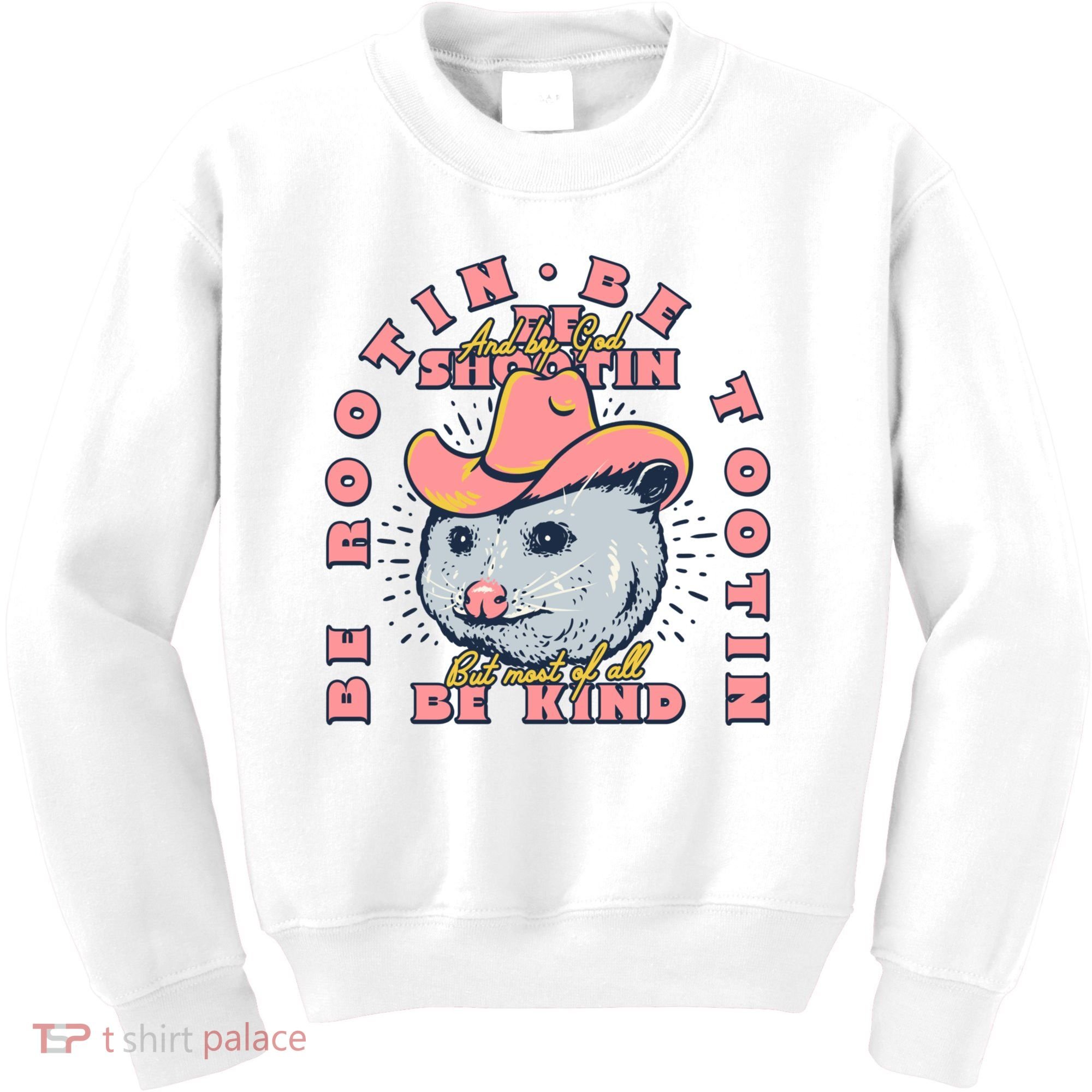 Rootin Tootin Cowboy Advice | Poss Possum Opossum Kids Sweatshirt