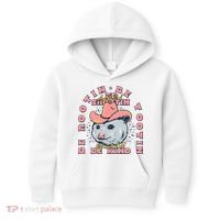 Rootin Tootin Cowboy Advice | Poss Possum Opossum Kids Hoodie thumb 0