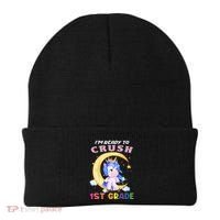 Ready To Crush 1st Grade Unicorn First Day Of School Beanie thumb 0