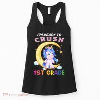 Ready To Crush 1st Grade Unicorn First Day Of School Women's Tank Top thumb 0