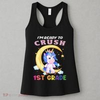 Ready To Crush 1st Grade Unicorn First Day Of School Women's Tank Top thumb 3