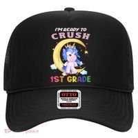 Ready To Crush 1st Grade Unicorn First Day Of School Hat thumb 0