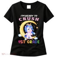 Ready To Crush 1st Grade Unicorn First Day Of School Women's T-Shirt thumb 0