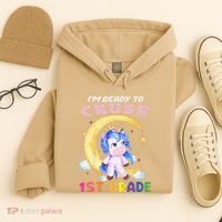 Ready To Crush 1st Grade Unicorn First Day Of School Hoodie thumb 4