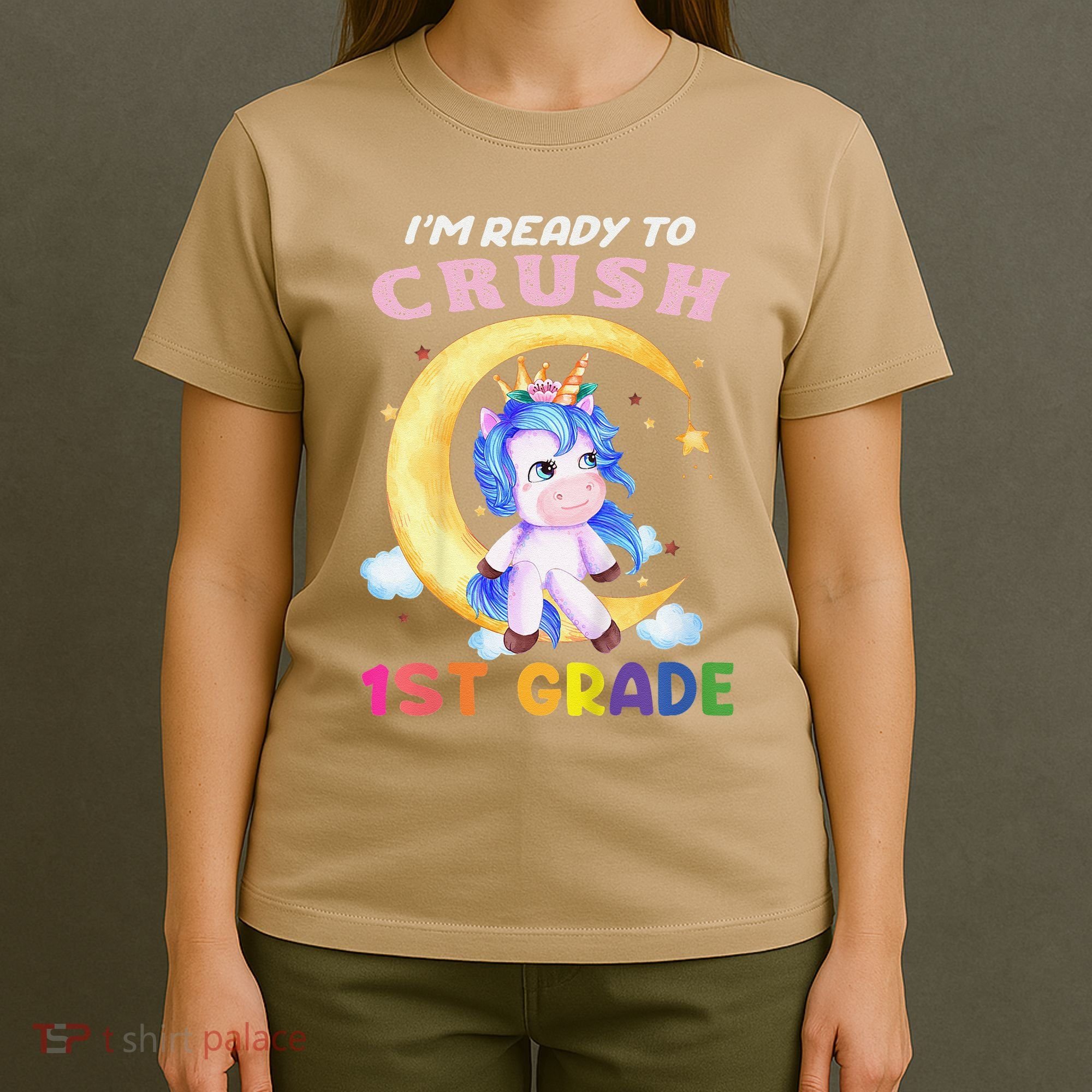 Ready To Crush 1st Grade Unicorn First Day Of School T-Shirt