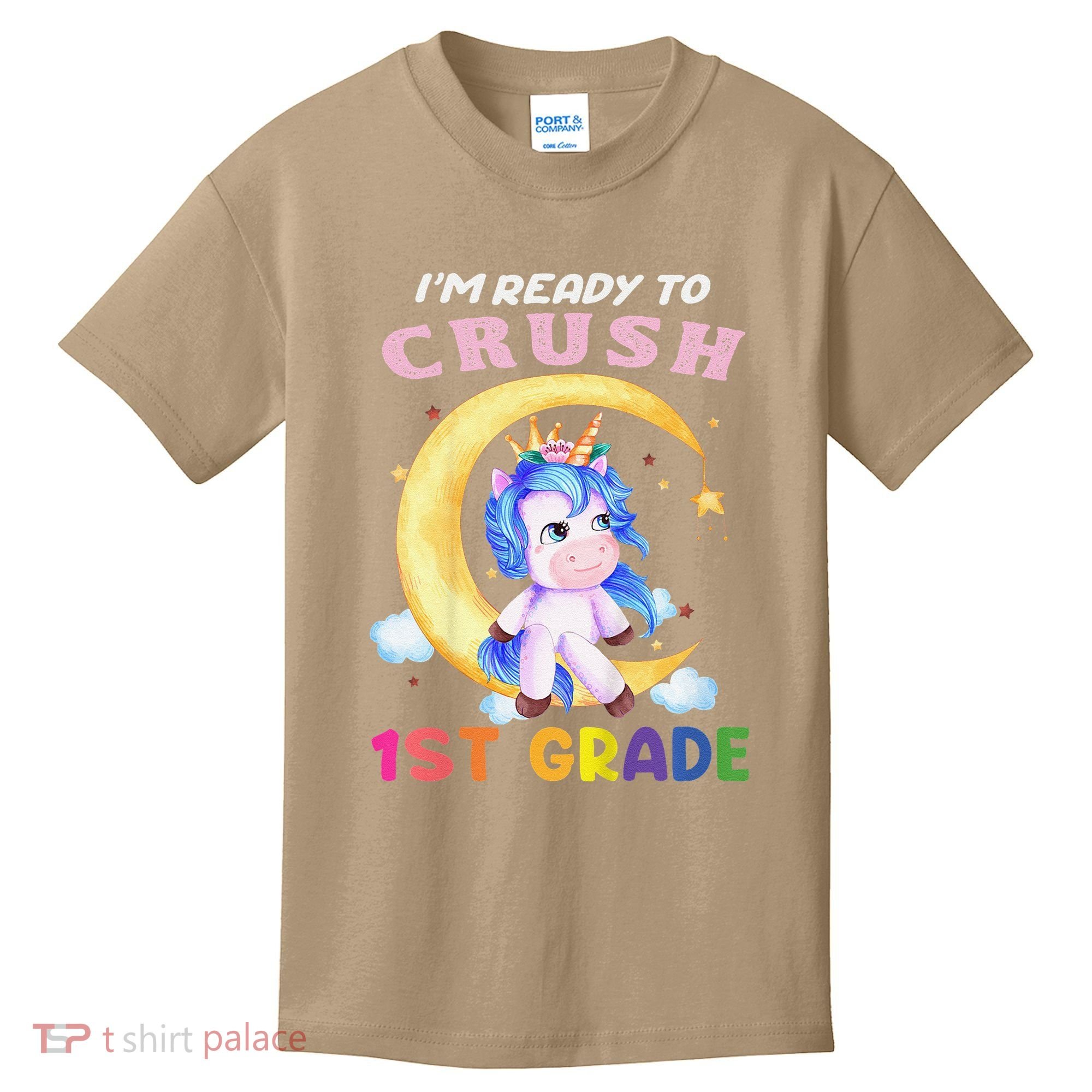 Ready To Crush 1st Grade Unicorn First Day Of School Kids T-Shirt
