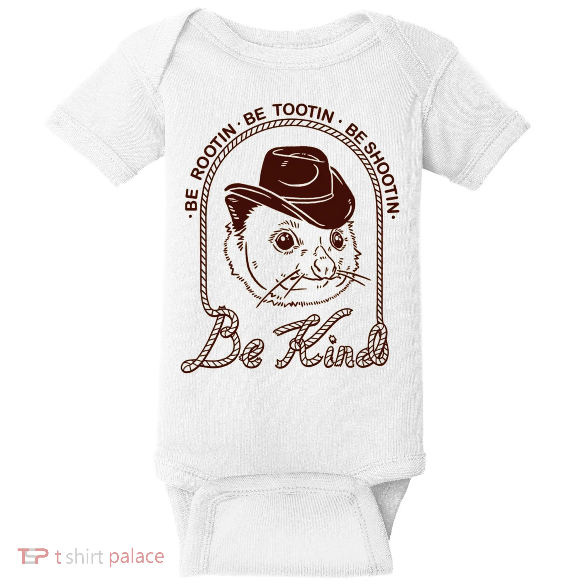 Rootin Tootin Cowboy Advice | Poss Possum Opossum Baby Bodysuit