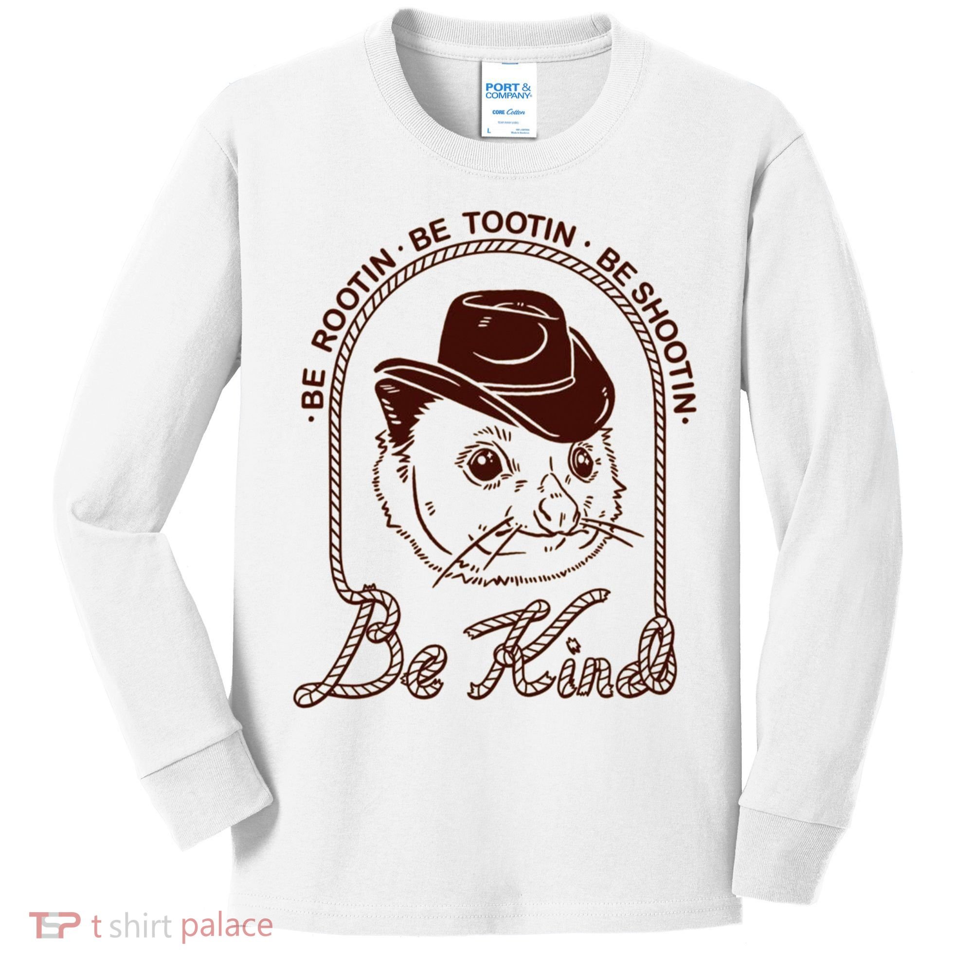 Rootin Tootin Cowboy Advice | Poss Possum Opossum Kids Long Sleeve Shirt