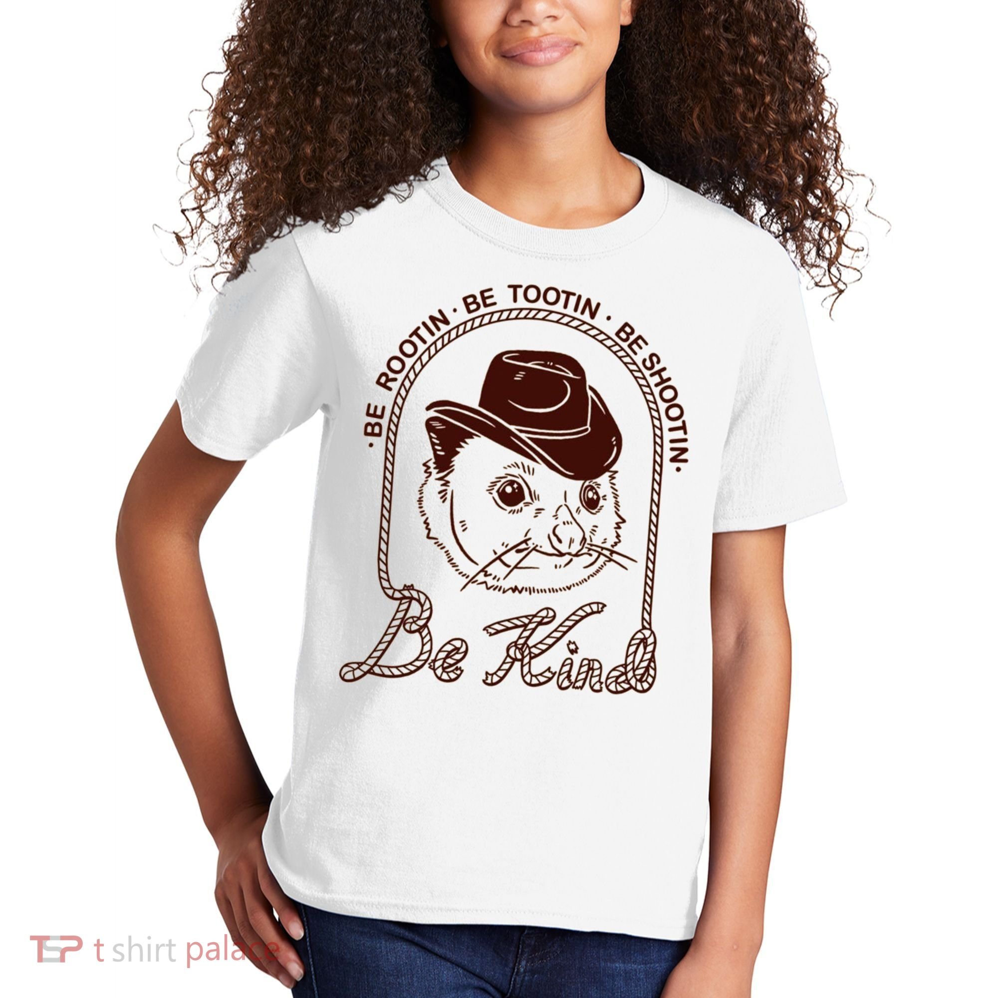 Rootin Tootin Cowboy Advice | Poss Possum Opossum Kids T-Shirt