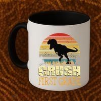 Ready To Crush First Grade 1st Day Of School Dinosaur Gift Coffee Mug thumb 2