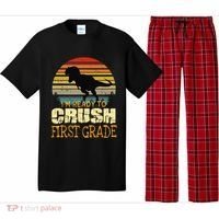 Ready To Crush First Grade 1st Day Of School Dinosaur Gift Pajama Set thumb 0
