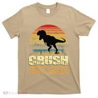 Ready To Crush First Grade 1st Day Of School Dinosaur Gift T-Shirt thumb 0
