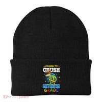 Ready To Crush Seventh Grade Dinosaur T Rex Back to School Beanie thumb 0