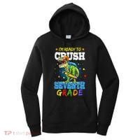 Ready To Crush Seventh Grade Dinosaur T Rex Back to School Women's Hoodie thumb 0