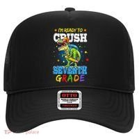 Ready To Crush Seventh Grade Dinosaur T Rex Back to School Hat thumb 0