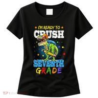 Ready To Crush Seventh Grade Dinosaur T Rex Back to School Women's T-Shirt thumb 0