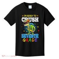 Ready To Crush Seventh Grade Dinosaur T Rex Back to School Kids T-Shirt thumb 0