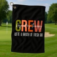 Respiratory Therapist Crew Pulmonary Golf Towel thumb 1