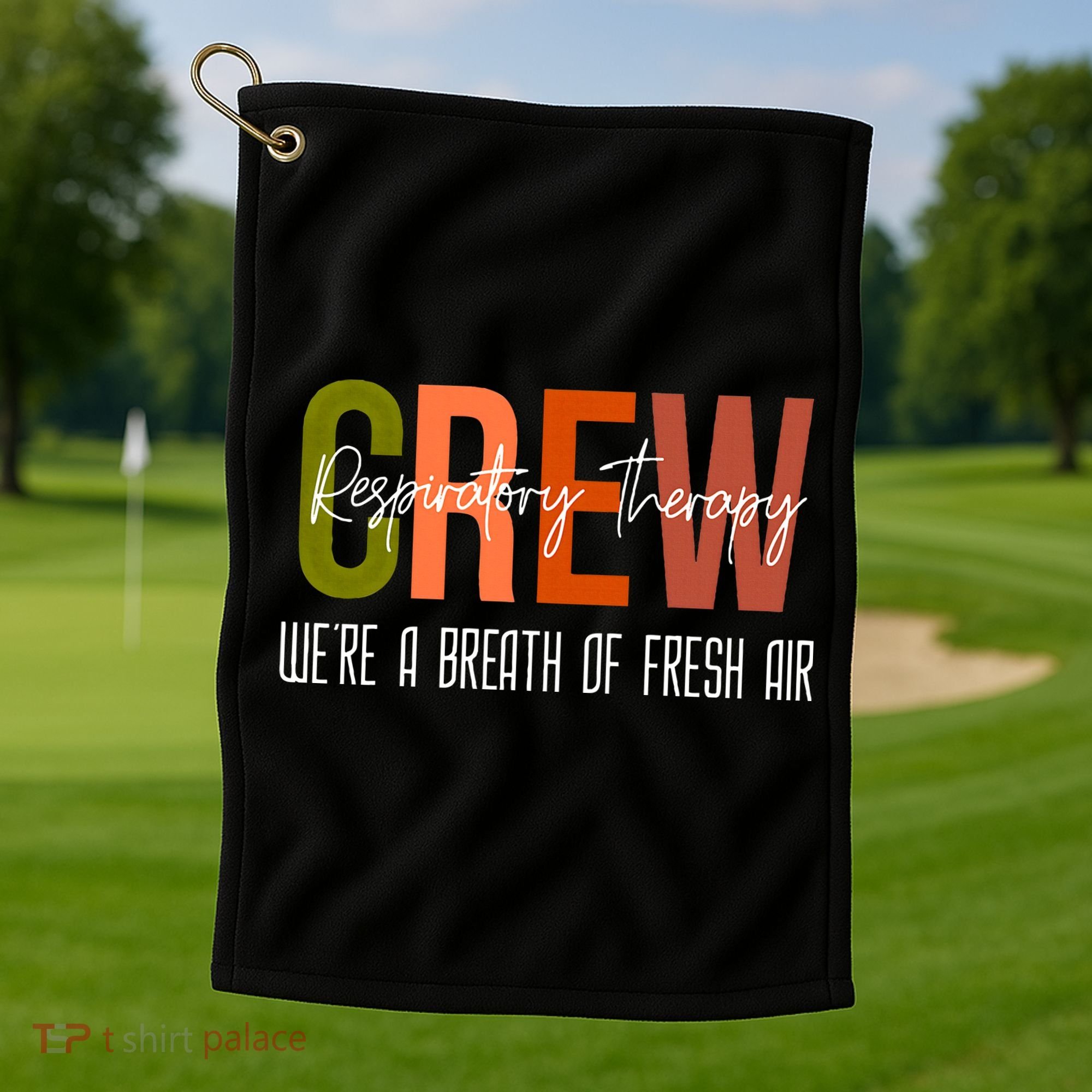 Respiratory Therapist Crew Pulmonary Golf Towel