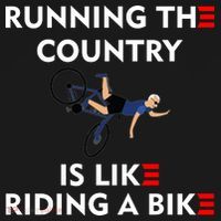 Running The Country Is Like Riding A Bike Biden Falling Meme Coaster thumb 2