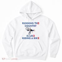 Running The Country Is Like Riding A Bike Biden Falling Meme Hoodie thumb 0