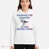 Running The Country Is Like Riding A Bike Biden Falling Meme Hoodie thumb 5