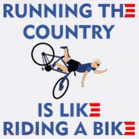 Running The Country Is Like Riding A Bike Biden Falling Meme Women's Hoodie thumb 2