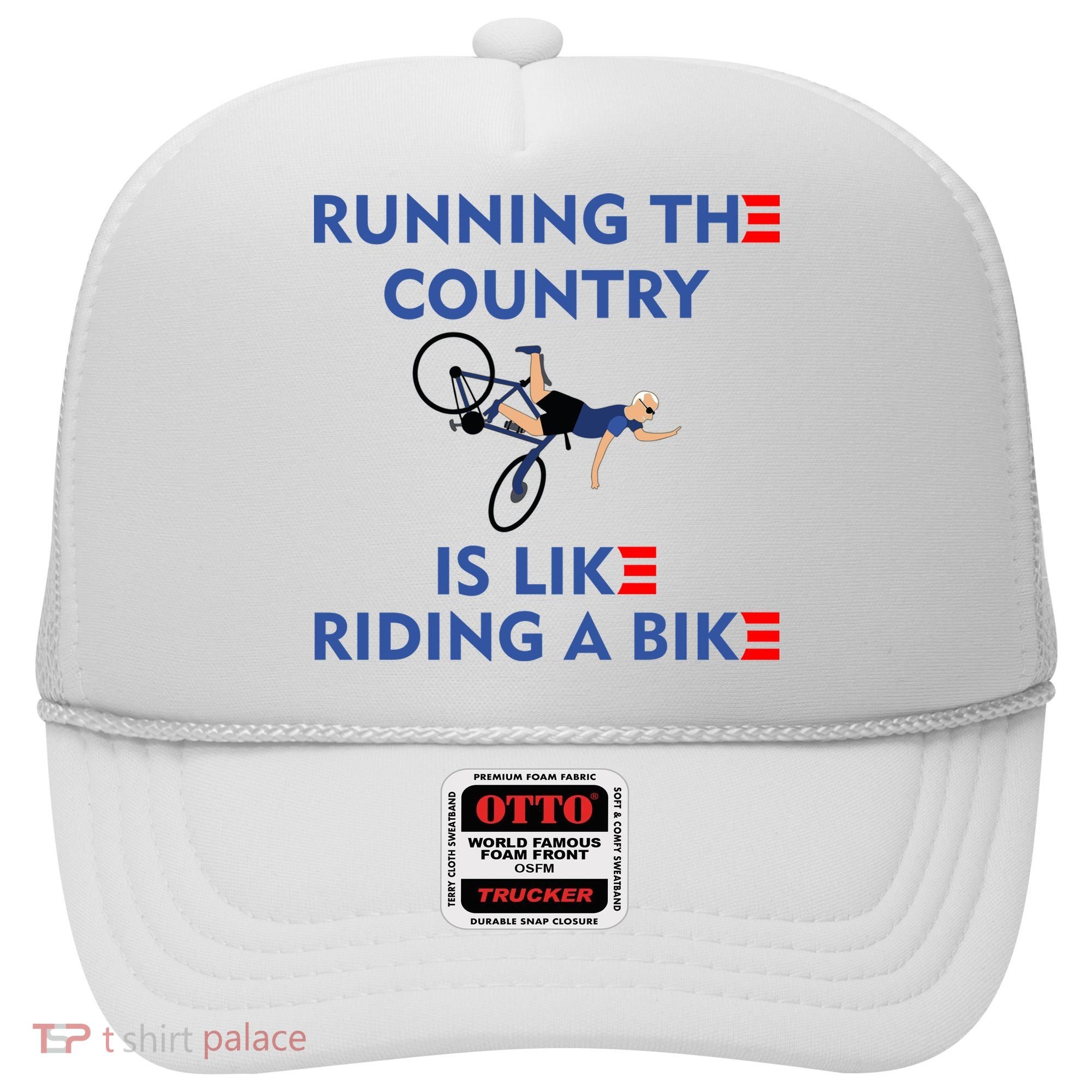 Running The Country Is Like Riding A Bike Biden Falling Meme Hat