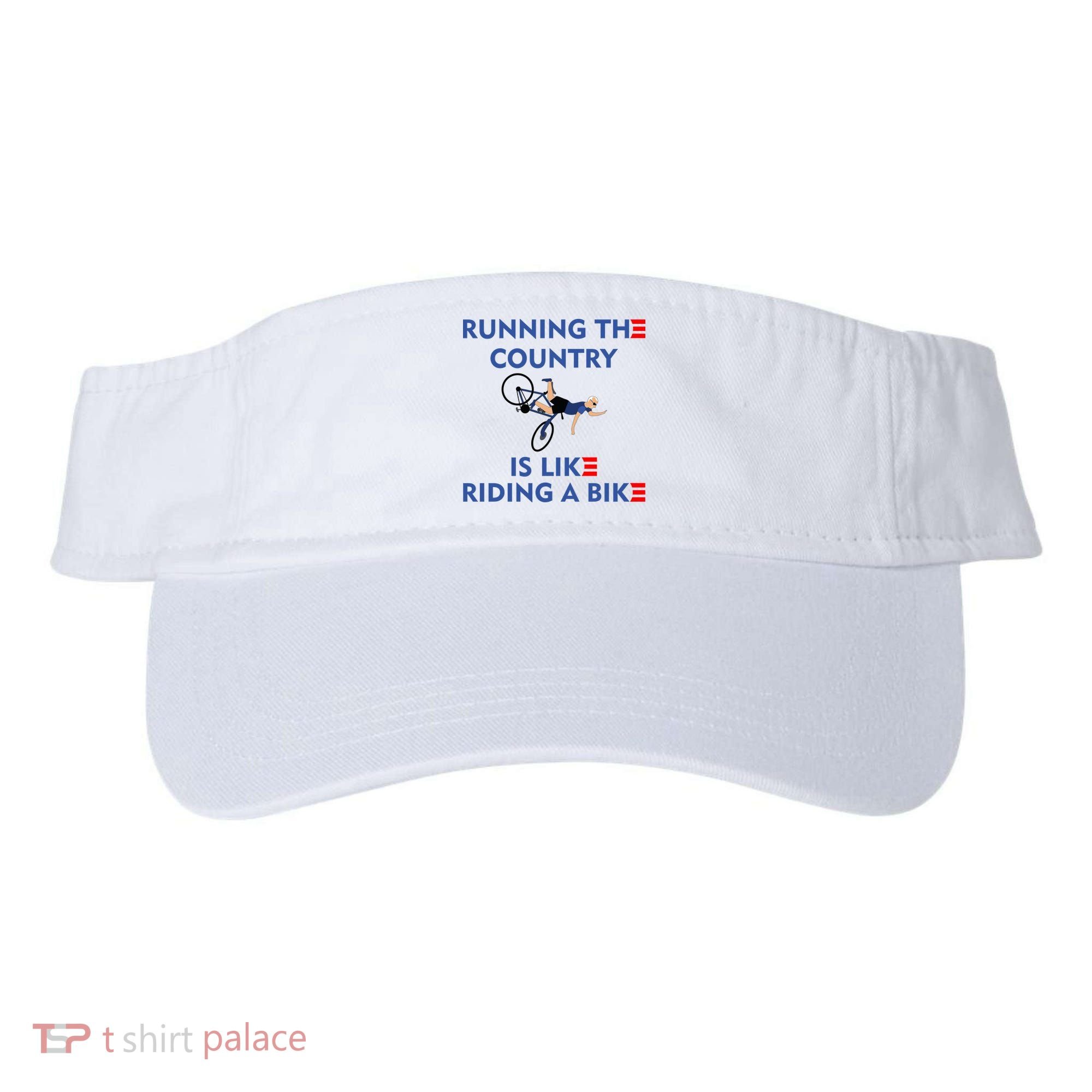 Running The Country Is Like Riding A Bike Biden Falling Meme Visor