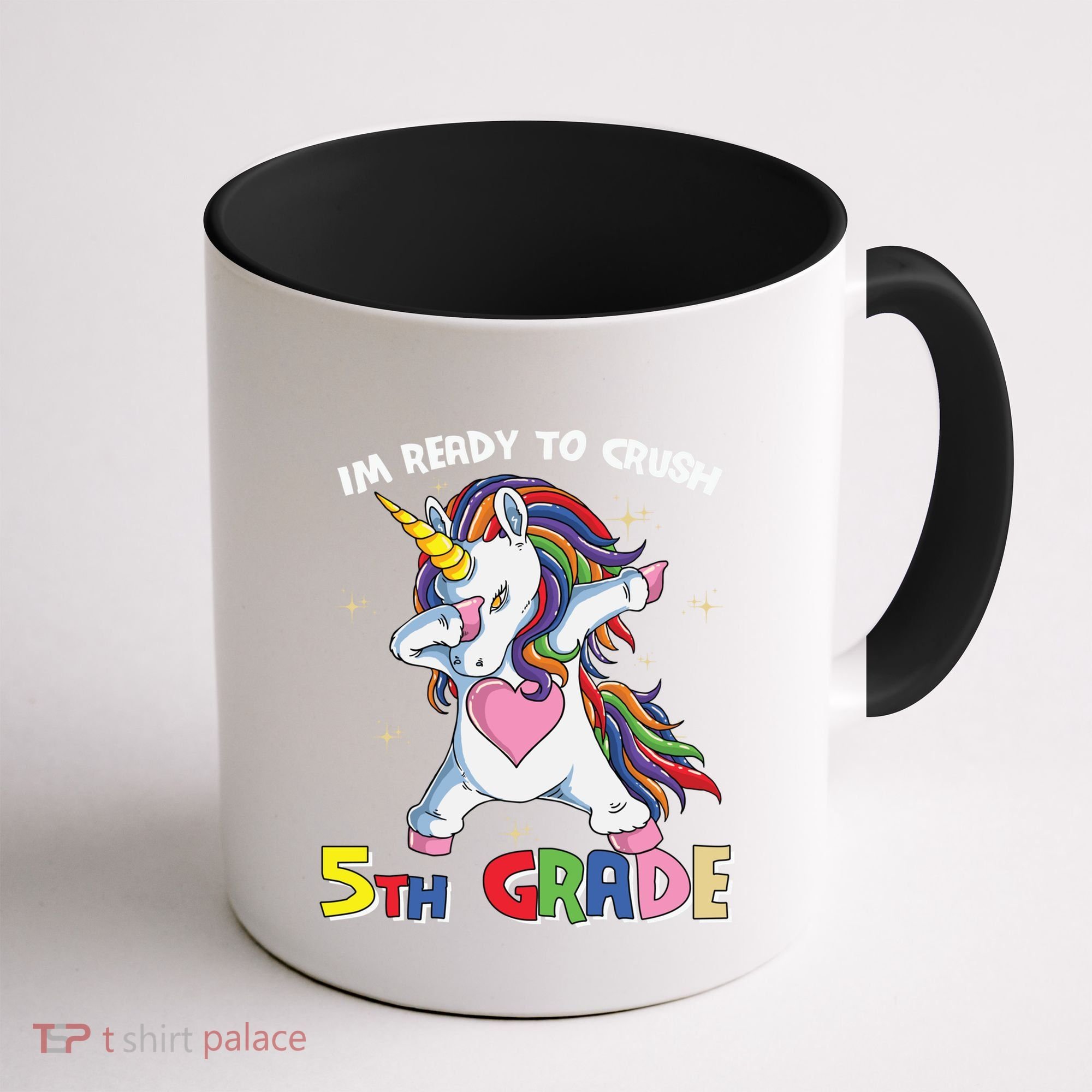 Ready To Crush Fifth Grade Dabbing Unicorn Cute 5Th Grade Gift Coffee Mug