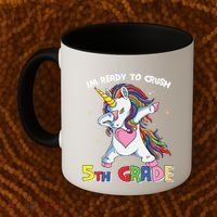 Ready To Crush Fifth Grade Dabbing Unicorn Cute 5Th Grade Gift Coffee Mug thumb 2
