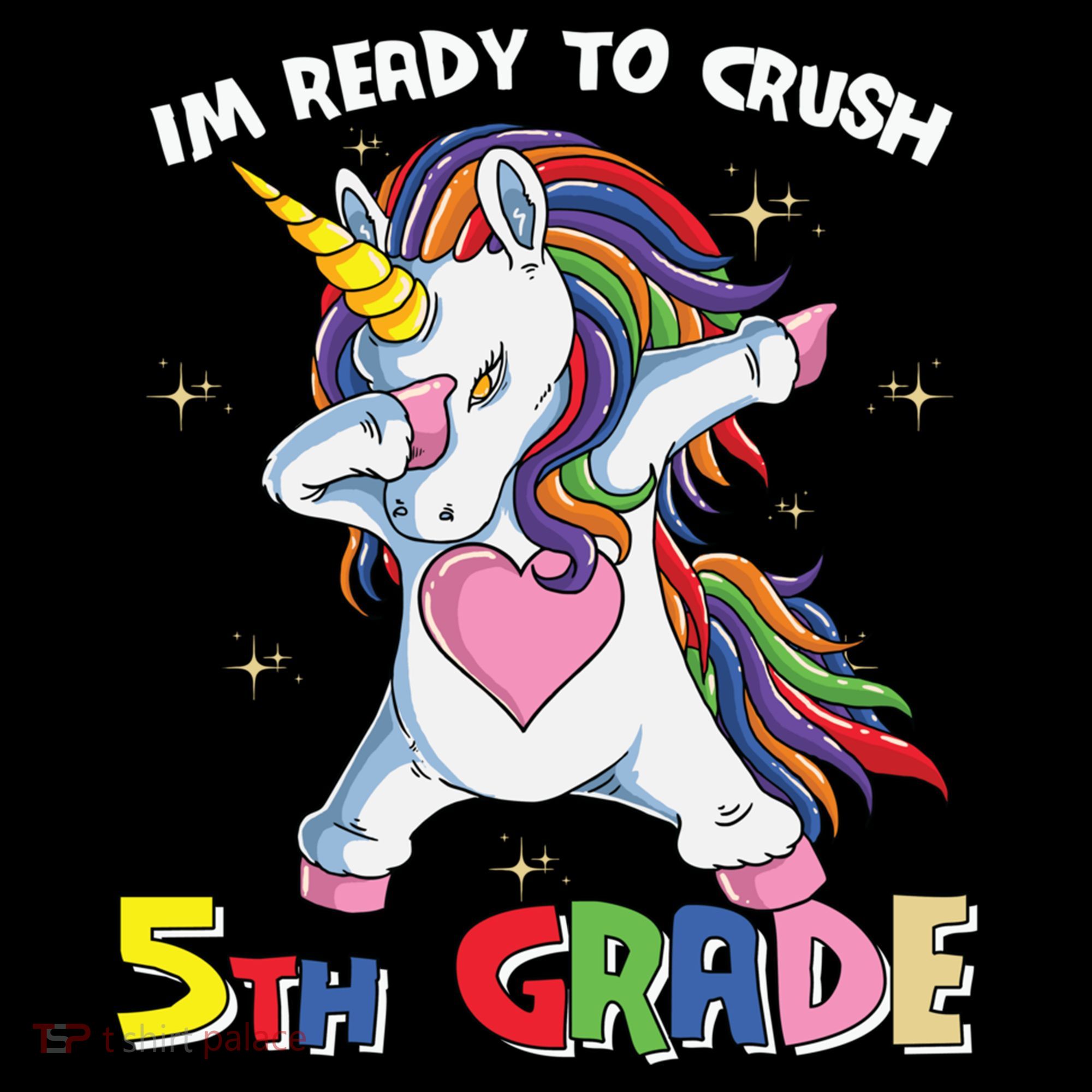 Ready To Crush Fifth Grade Dabbing Unicorn Cute 5Th Grade Gift Coffee Mug