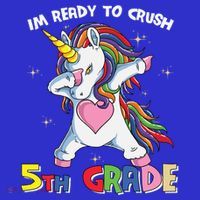 Ready To Crush Fifth Grade Dabbing Unicorn Cute 5Th Grade Gift Apron thumb 3