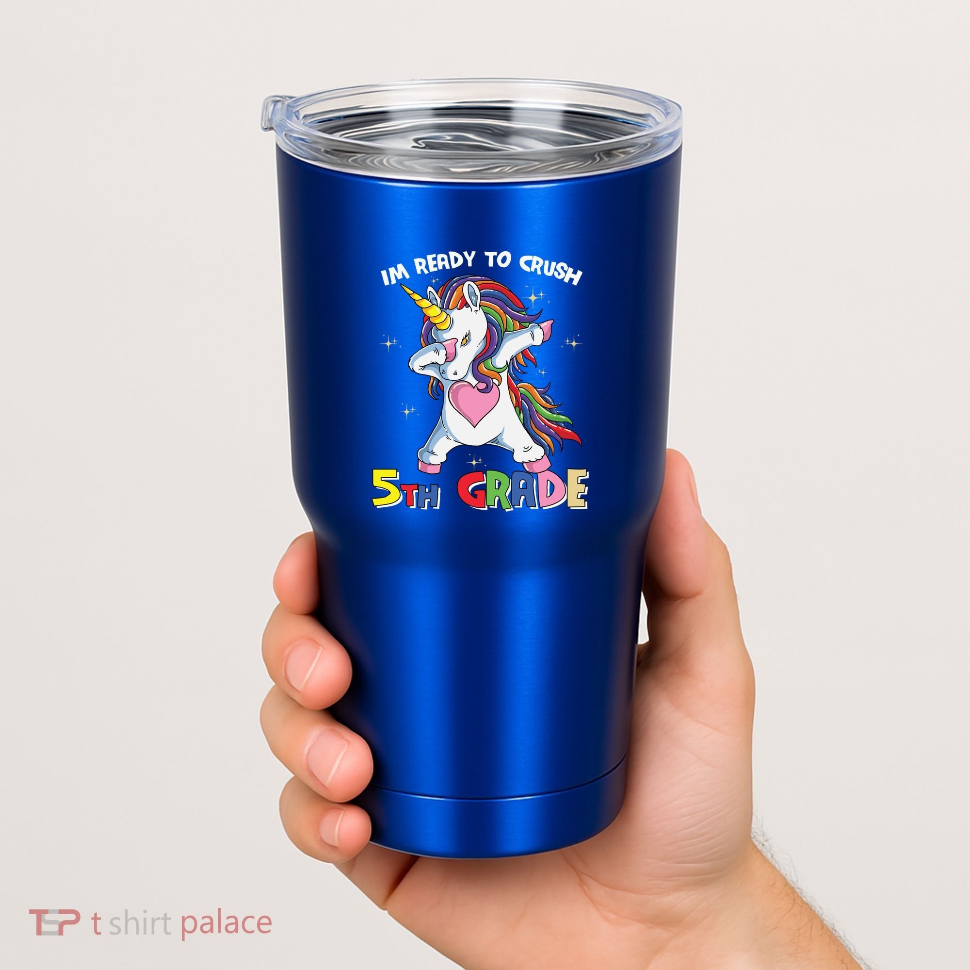 Ready To Crush Fifth Grade Dabbing Unicorn Cute 5Th Grade Gift Tumbler