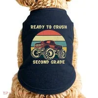 Ready To Crush Second Grade Back To School Doggie Tank thumb 0