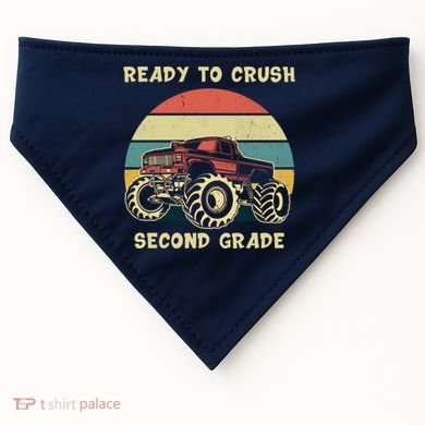 Ready To Crush Second Grade Back To School USA-Made Doggie Bandana