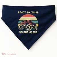 Ready To Crush Second Grade Back To School USA-Made Doggie Bandana thumb 0