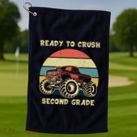 Ready To Crush Second Grade Back To School Golf Towel thumb 1