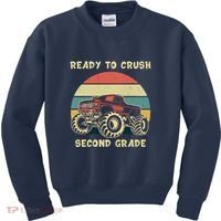 Ready To Crush Second Grade Back To School Kids Sweatshirt thumb 0