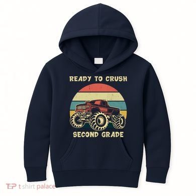 Ready To Crush Second Grade Back To School Kids Hoodie