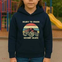 Ready To Crush Second Grade Back To School Kids Hoodie thumb 3