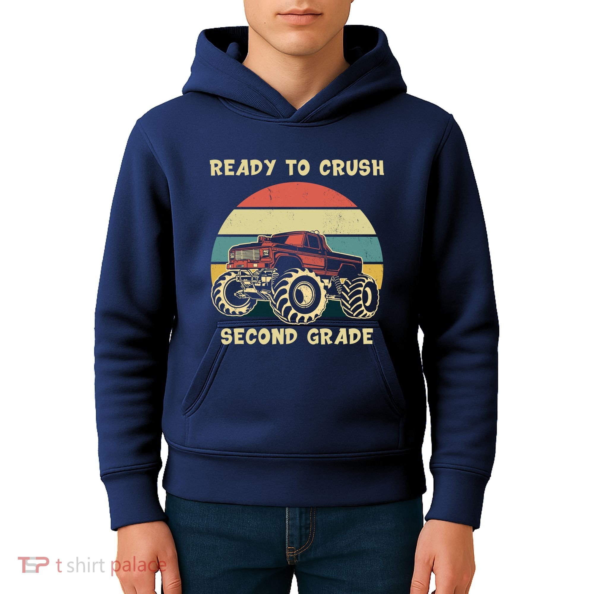 Ready To Crush Second Grade Back To School Kids Hoodie
