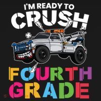 Ready To Crush Fourth Grade Cute 4Th Grade Cute Gift Pajama Set thumb 2