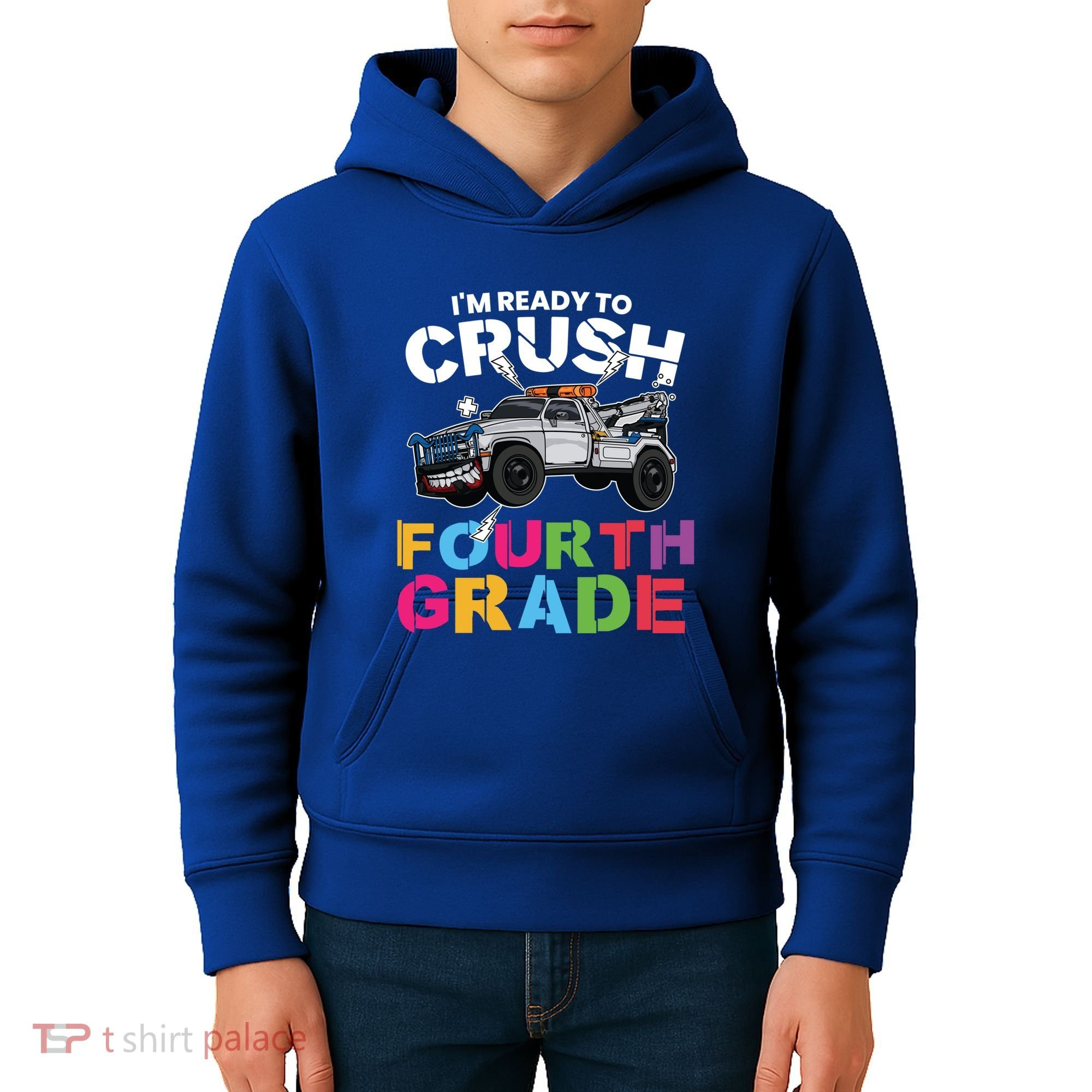 Ready To Crush Fourth Grade Cute 4Th Grade Cute Gift Kids Hoodie