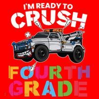 Ready To Crush Fourth Grade Cute 4Th Grade Cute Gift Santa Hat thumb 1