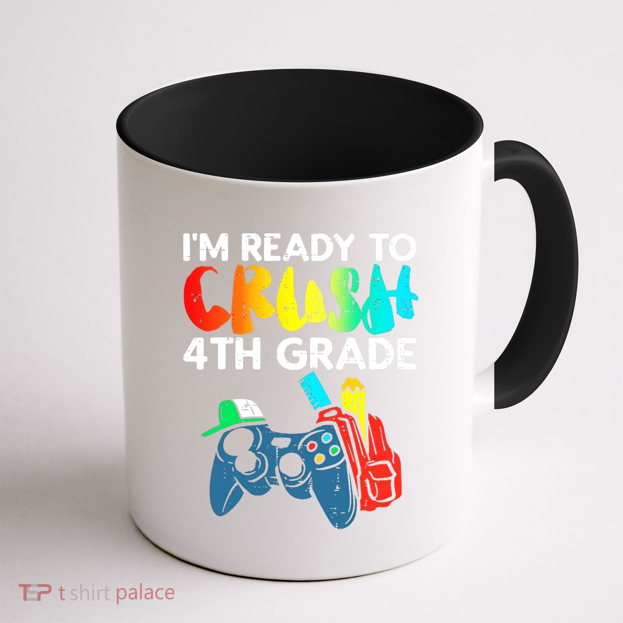 Ready To Crush 4th Grade Fourth Video Gamer First Day Boy Coffee Mug
