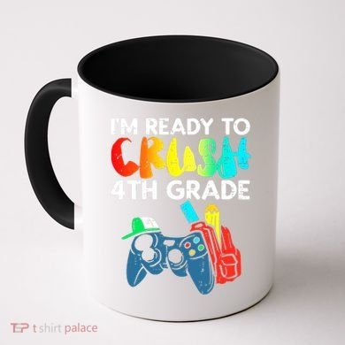 Ready To Crush 4th Grade Fourth Video Gamer First Day Boy Coffee Mug
