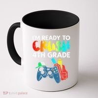 Ready To Crush 4th Grade Fourth Video Gamer First Day Boy Coffee Mug thumb 0